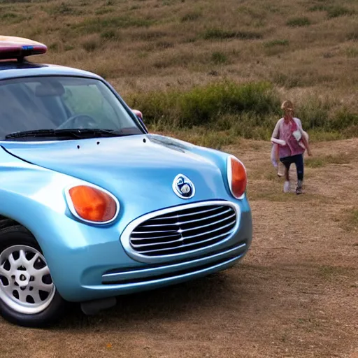 Image similar to baby pt cruiser flying in the wild, award winning photograph