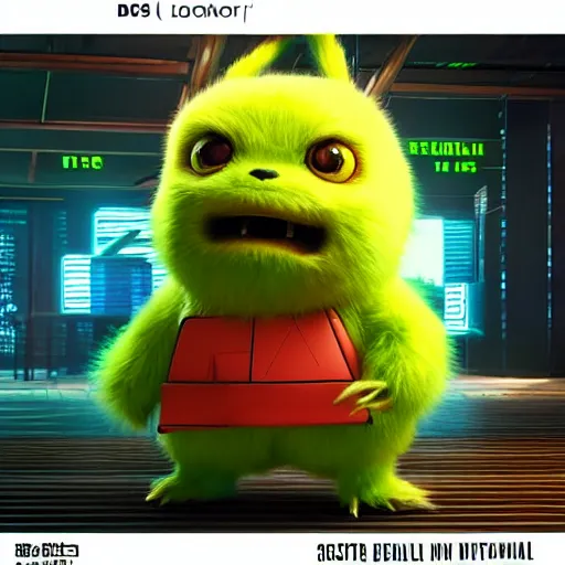 Prompt: high quality 3 d render cyberpunk very tennis ball monster highly detailed, unreal engine cinematic smooth, in the style of detective pikachu, basil gogos, chalk, low angle, uhd 8 k, sharp focus, illustrated by basil gogos