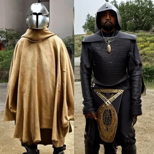 kanye west wearing medieval armor | Stable Diffusion