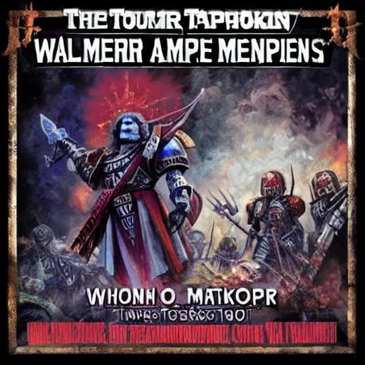 Image similar to Paul f. Tompkins as the Warhammer 40k emperor of mankind