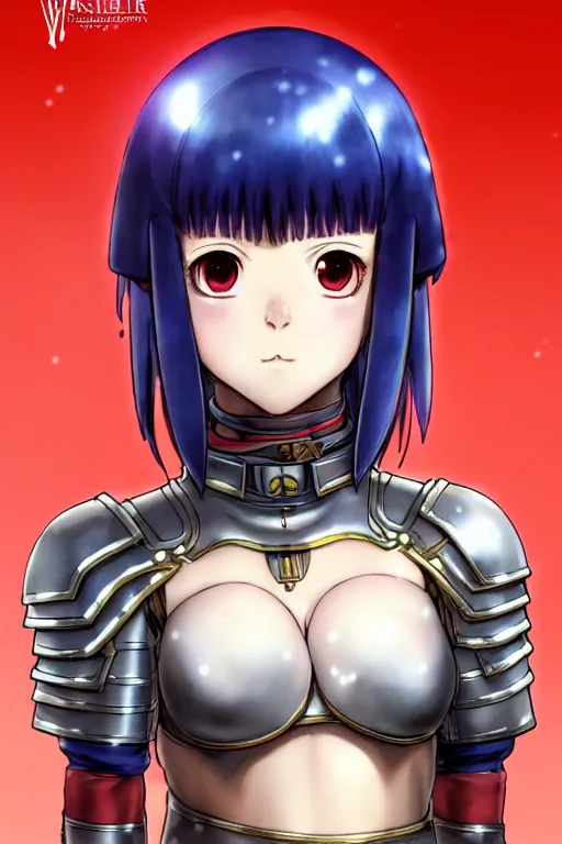 Image similar to portrait of Anime sister of battle, bikini armor, Warhammer 40000, cute-fine-face, red-short-hair pretty face, realistic shaded Perfect face, fine details. Anime. realistic shaded lighting by Ilya Kuvshinov katsuhiro otomo ghost-in-the-shell, magali villeneuve, artgerm, rutkowski, WLOP Jeremy Lipkin and Giuseppe Dangelico Pino and Michael Garmash and Rob Rey