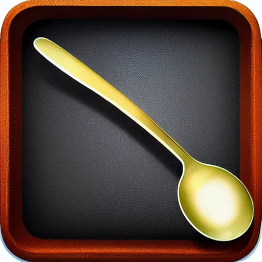 Image similar to spoons in a box, app icon