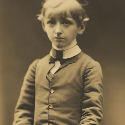 Prompt: close up portrait of a victorian child standing in with a bicycle, 8 k, soft lighting, highly detailed realistic, face in focus 1 8 9 0's liminal