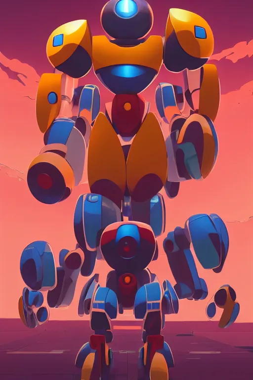 Image similar to metabots medabots medarotto medarot robot minimalist comics, behance hd by jesper ejsing, by rhads, makoto shinkai and lois van baarle, ilya kuvshinov, rossdraws global illumination ray tracing hdr radiating a glowing aura