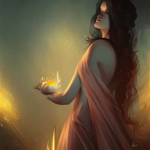 Image similar to shadow mage casting dark magic in the daytime by charlie bowater