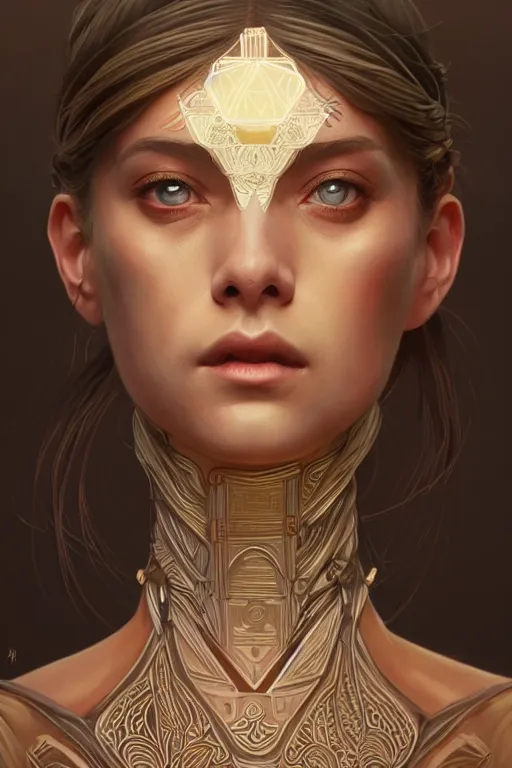 Prompt: symmetry!! intense fanart of 3 / 4 front pose of eloise webb as tapati, protagonist, intricate, elegant, highly detailed, my rendition, digital painting, artstation, concept art, perfect, smooth, sharp focus, illustration, art by artgerm, kilian eng, greg rutkowski and alphonse mucha