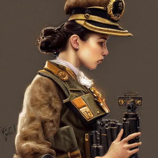 Image similar to portrait of stoic looking miniature schnauzer, military uniform, black fir, white eyebrows, fantasy, intricate, elegant, highly detailed, autumn color, rustic, centered, dark, smokey, charcoal painting, digital painting, artstation, concept art, smooth, sharp focus, illustration, art by artgerm and greg rutkowski and alphonse mucha