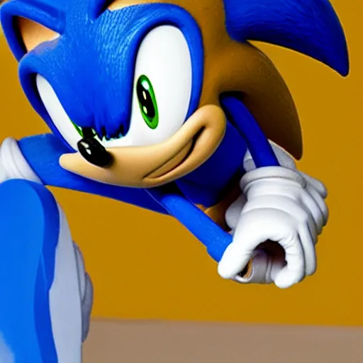 Image similar to sonic the hedgehog ceo in high - end suit on shareholder meeting