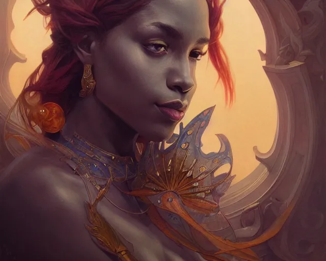 Prompt: photography of chris ofili, deep focus, d & d, fantasy, intricate, elegant, highly detailed, digital painting, artstation, concept art, matte, sharp focus, illustration, hearthstone, art by artgerm and greg rutkowski and alphonse mucha