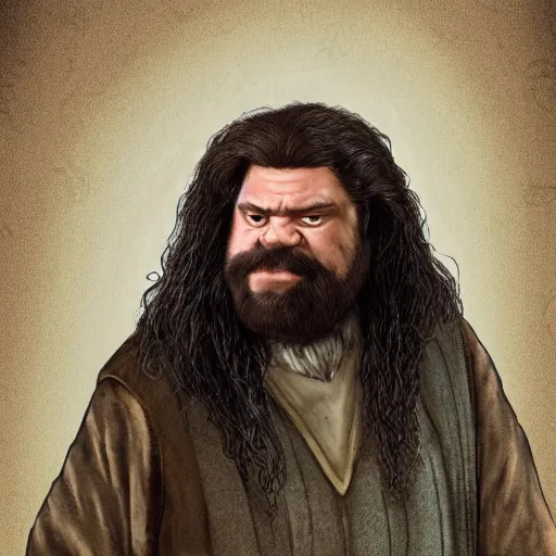 Image similar to hagrid as an elder ring npc