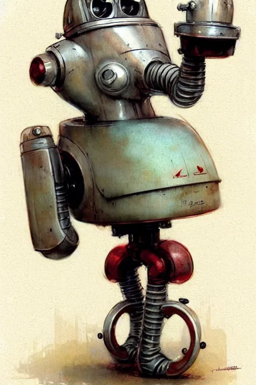 Image similar to ( ( ( ( ( 1 9 5 0 s retro robot knome. muted colors. ) ) ) ) ) by jean - baptiste monge!!!!!!!!!!!!!!!!!!!!!!!!!!!!!!