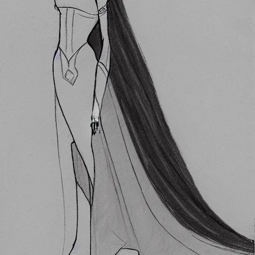 Image similar to milt kahl sketch of victoria justice as princess padme from star wars episode 3