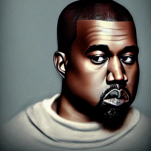 Image similar to Kanye West, artstation hall of fame gallery, editors choice, #1 digital painting of all time, most beautiful image ever created, emotionally evocative, greatest art ever made, lifetime achievement magnum opus masterpiece, the most amazing breathtaking image with the deepest message ever painted, a thing of beauty beyond imagination or words