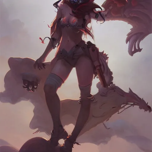 Image similar to A Character by Peter Mohrbacher