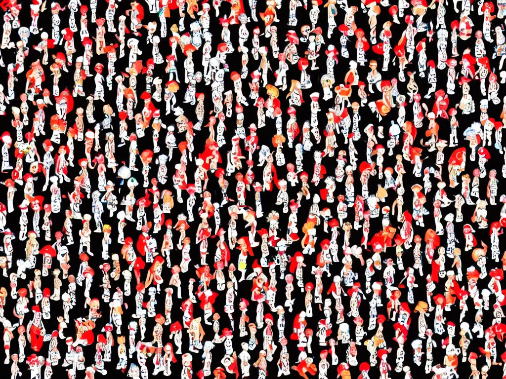 Image similar to where's waldo