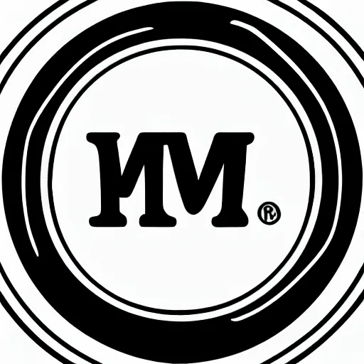 Prompt: round logo, mvl, black and white, highly detailed