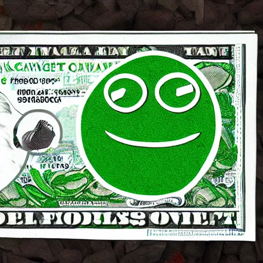 Image similar to pepe printing money