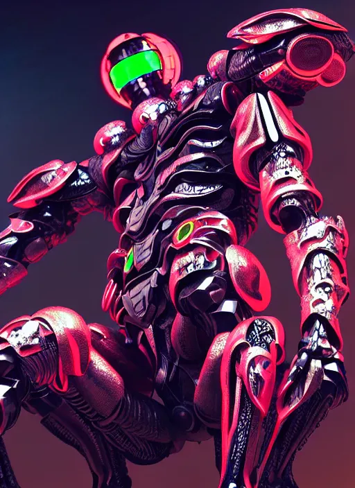 Image similar to kamen rider, hero human structure insects concept art, intricate detail, art and illustration by kim hyung tae and irakli nadar and alexandre ferra, global illumination, at tokyo cyberpunk neon light night