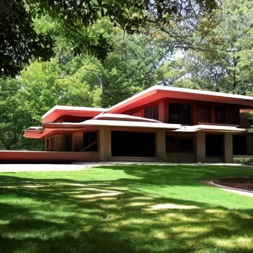 Image similar to house designed by frank lloyd wright