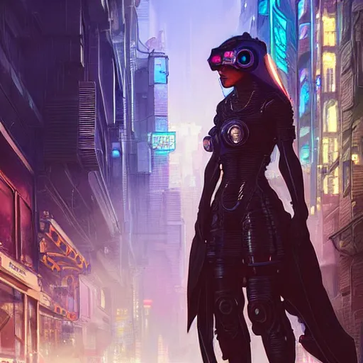 Image similar to A cyberpunk hamster cyborg on the street of a cyberpunk city, sci-fi, fantasy, intricate, very very beautiful, elegant, highly detailed, digital painting, artstation, concept art, smooth, sharp focus, illustration, art by artgerm and greg rutkowski and alphonse mucha