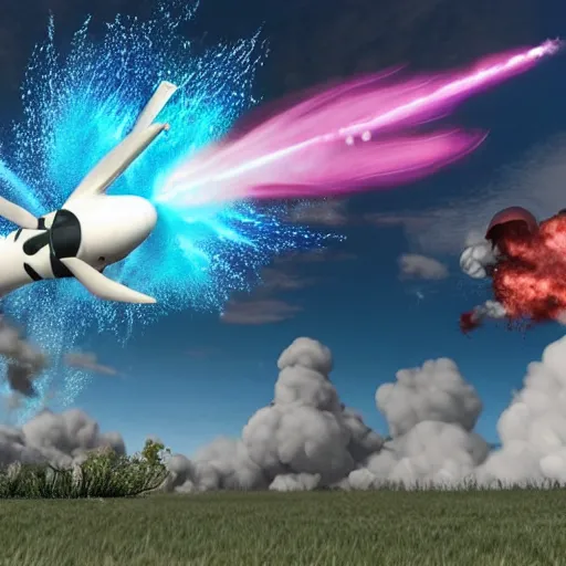 Prompt: Team Rocket is blasting off again