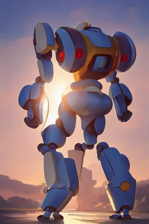 Image similar to metabots medabots medarotto medarot robot minimalist comics, behance hd by jesper ejsing, by rhads, makoto shinkai and lois van baarle, ilya kuvshinov, rossdraws global illumination ray tracing hdr radiating a glowing aura