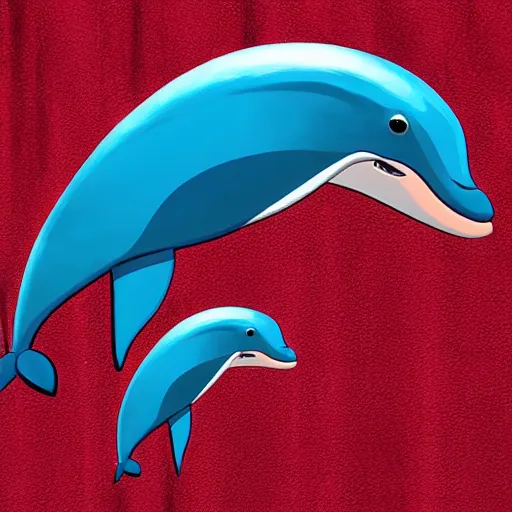 Image similar to dolphin headshot pixar