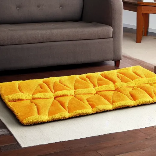 Image similar to flan as a tufting rug