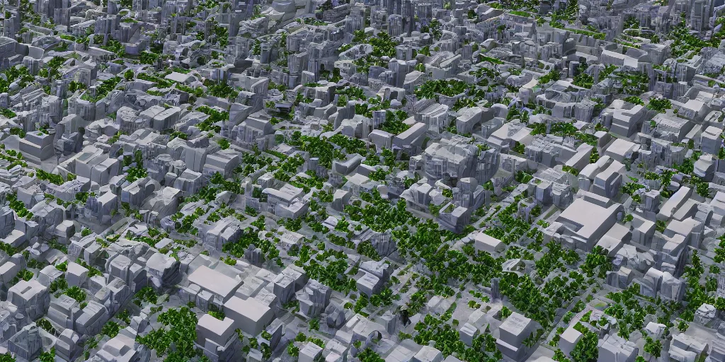 Prompt: perfectly self sustainable city utilizing one hundred percent renewable energy, unreal engine 5, octane render, 4 k