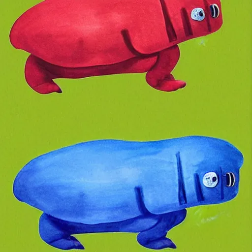 Image similar to The Very Hungry Tardigrade by Eric Carle