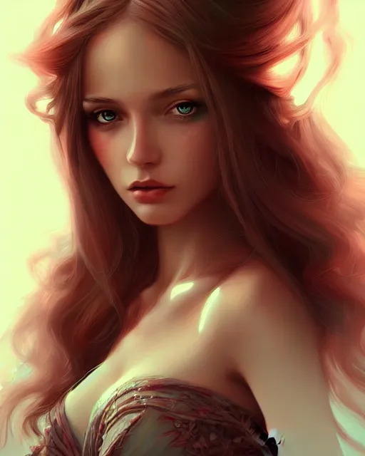 Prompt: soft pretty female with long hair, wearing gorgeous clothing, digital character illustration, artstation trending female illustration, intricate, sharp focus, hyper detailed, digital painting, matte, character art by prywinko art, pyromallis rene maritte, masterpiece