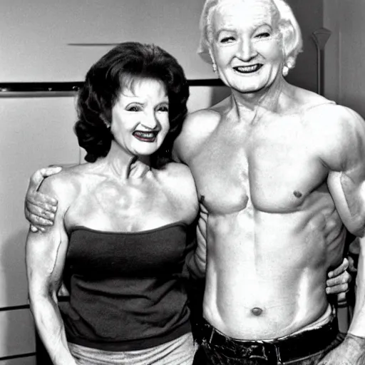 buff betty white with huge muscles