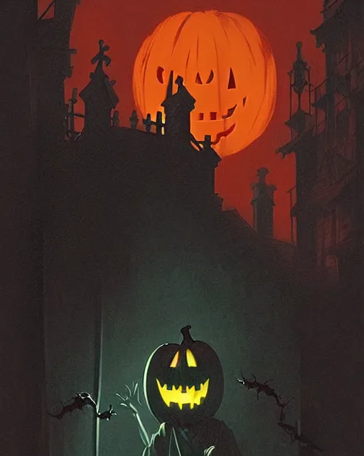 Image similar to creepy evil ghost, halloween night, horror wallpaper aesthetic, cinematic, dramatic, super detailed and intricate, by koson ohara, by darwyn cooke, by greg rutkowski, by satoshi kon