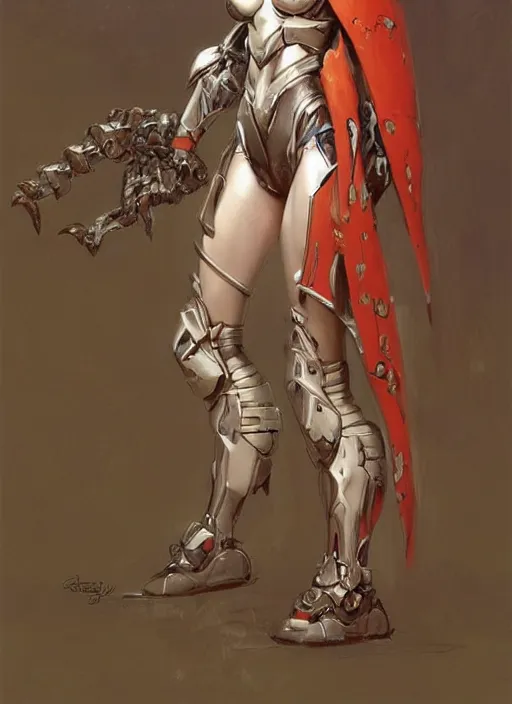 Image similar to character design game art digital 3 d girl viking evangelion cyborg armor by gaston bussiere, anna nikonova aka newmilky, greg rutkowski, yoji shinkawa, yoshitaka amano, tsutomu nihei, muira, moebius, donato giancola, riccardo federici, trending on artstation, featured on pixiv