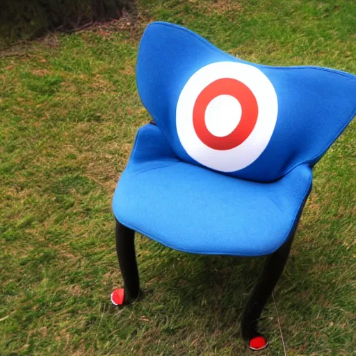 Prompt: a pokemon that looks like a chair