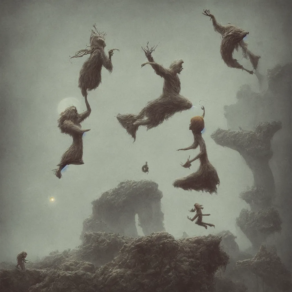 Image similar to silly unearthly being, octane render, very sharp, maurice sendak, beksinski, quint buchholz, charlie bowater, pranckevicius