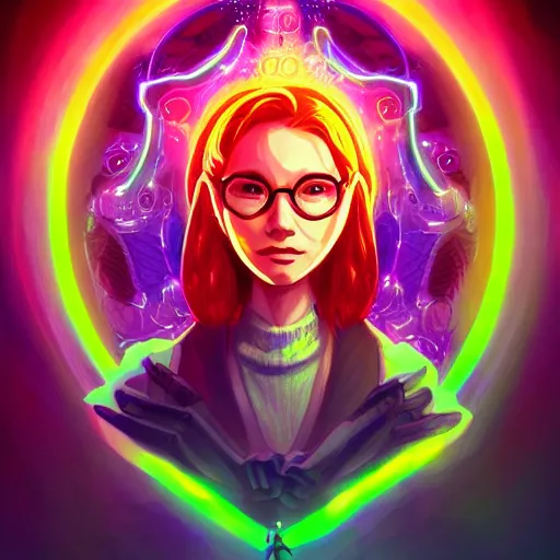 Image similar to skill magic geek inside matrix deepdream radiating a glowing aura stuff loot legends stylized digital illustration video game icon artstation lois van baarle, ilya kuvshinov, rossdraws,