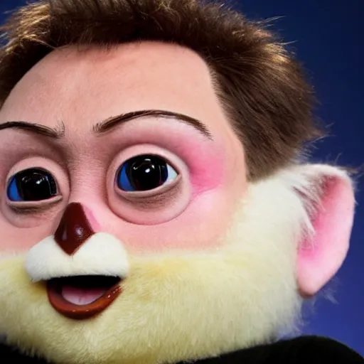 Image similar to elon musk as a furby