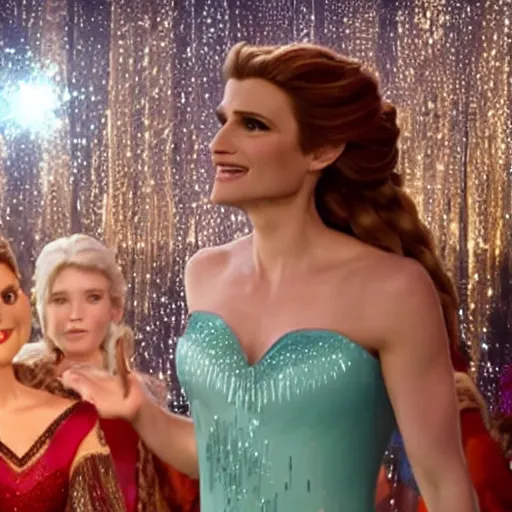 Image similar to A still of Idina Menzel as Elsa