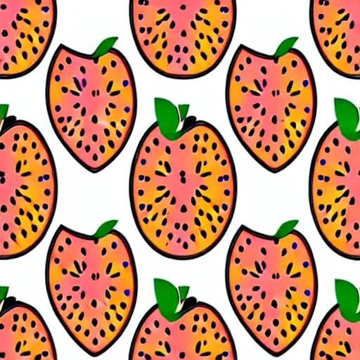 Prompt: vector art panel for cnc plasma, laser, modern fruit-inspired design pattern