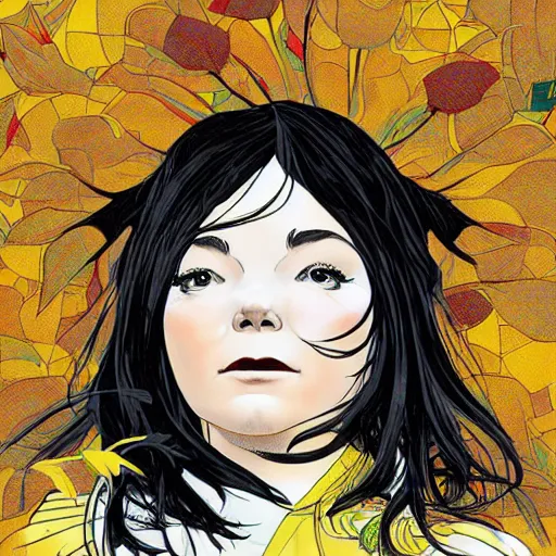 Prompt: bjork by satoshi kon