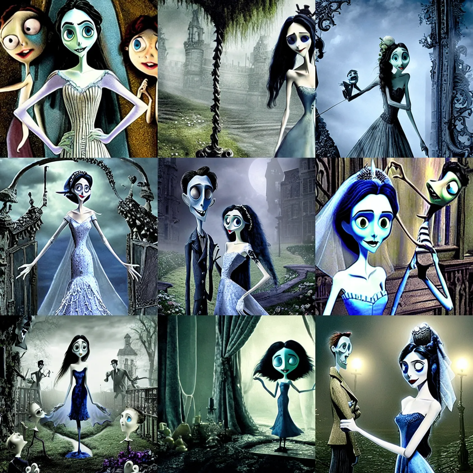 Prompt: a film still from corpse bride ( 2 0 0 5 )