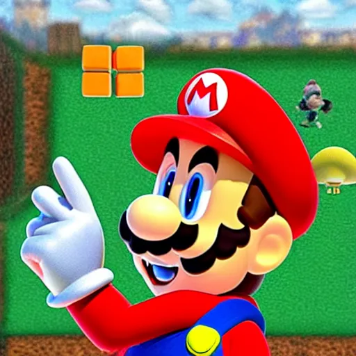 Prompt: Mario on LSD