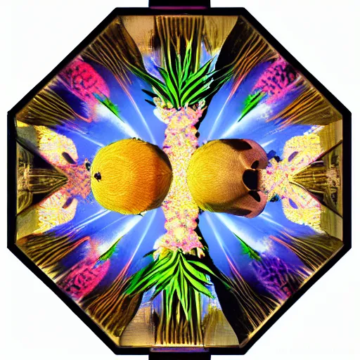 Image similar to unique divine chilled reservoir octagon budgie poltergeist pineapple lead , by Paul Gauguin and Paul Gauguin and Benoit B. Mandelbrot , Global Illumination , pixel perfect , renaissance painting