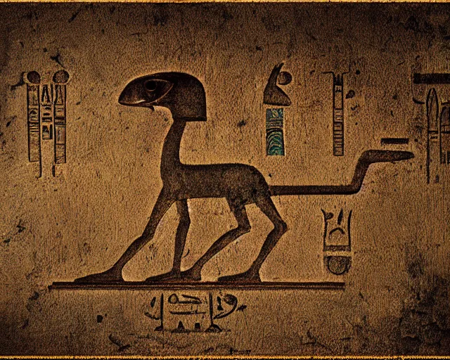 Prompt: a thin image border in the style of egyptian hieroglyphs sketched by leonardo da vinci, concept art, matte, sharp focus, illustration