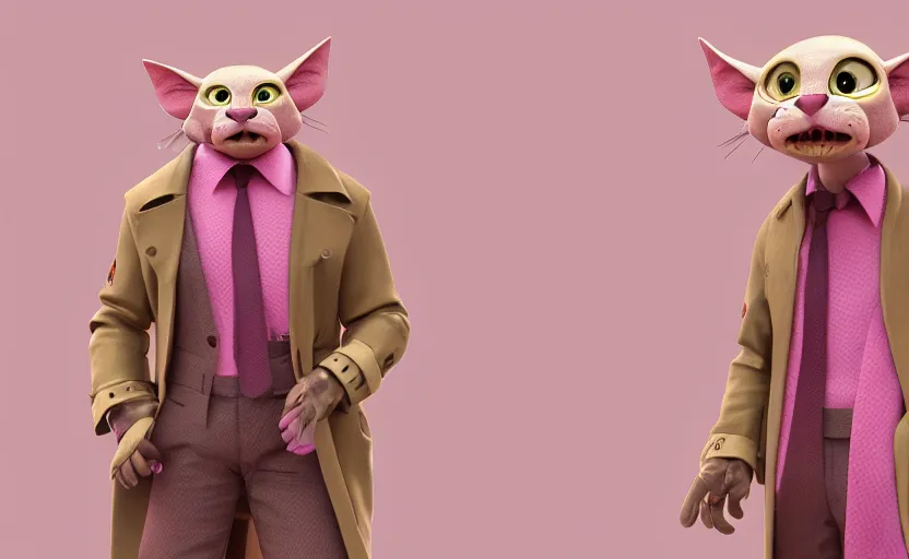 ArtStation - Pink Panther 3D Character Fanart