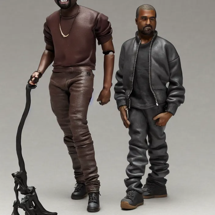 Image similar to kanye west, a goodsmile figure of kanye west, figurine, detailed product photo