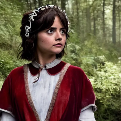 Image similar to jenna coleman as princess mononoke