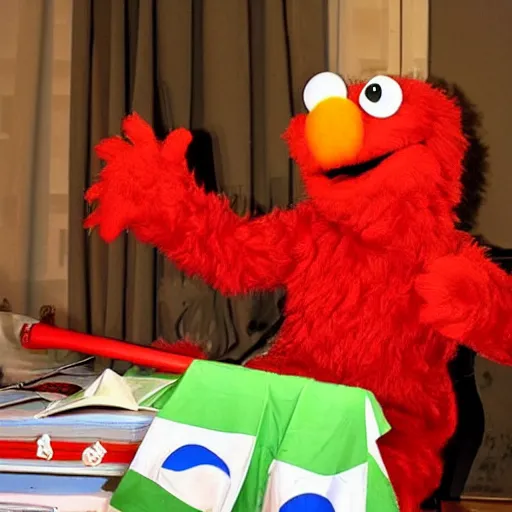 Image similar to in Russia, Elmo tickle you