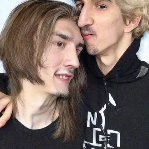 Image similar to xqc, big long nose, underbite